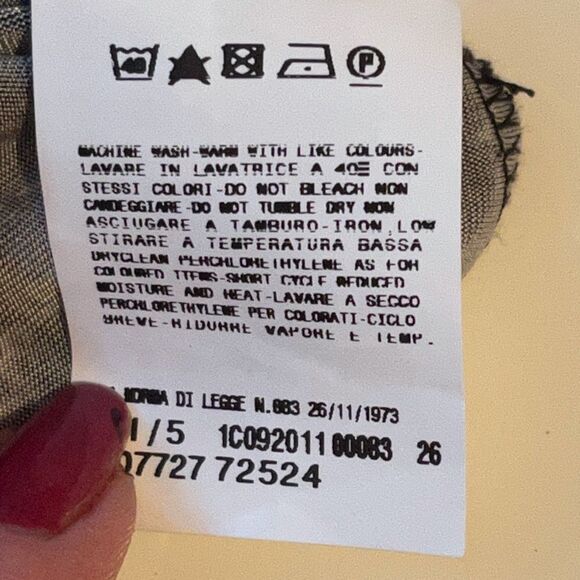 Just Cavalli Lace Up Top Size IT 46 but small cut (would fit Medium) - Picture 7 of 8